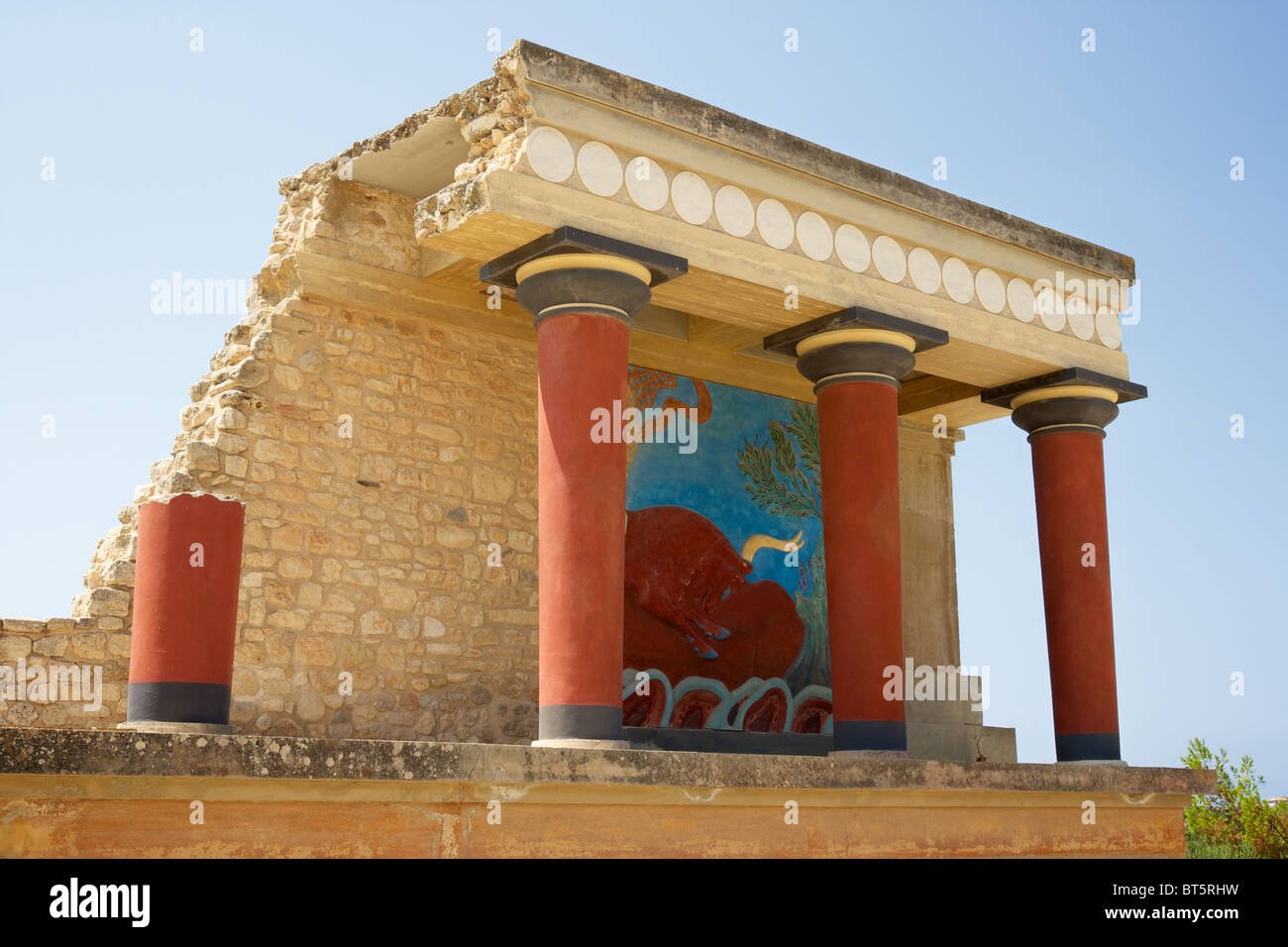 Knossos palace, Crete Stock Photo