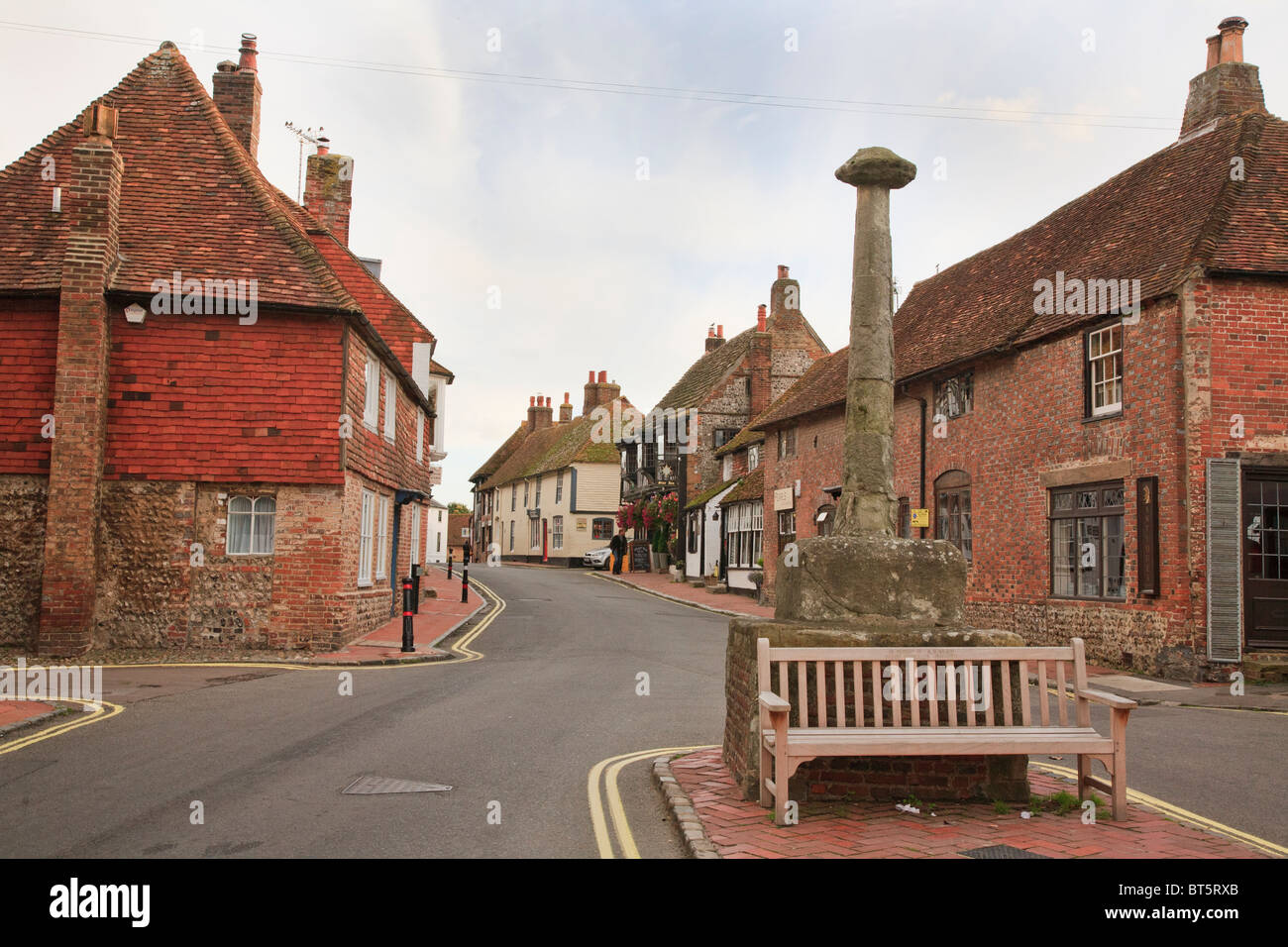 The village of Alfriston, East Sussex Stock Photo