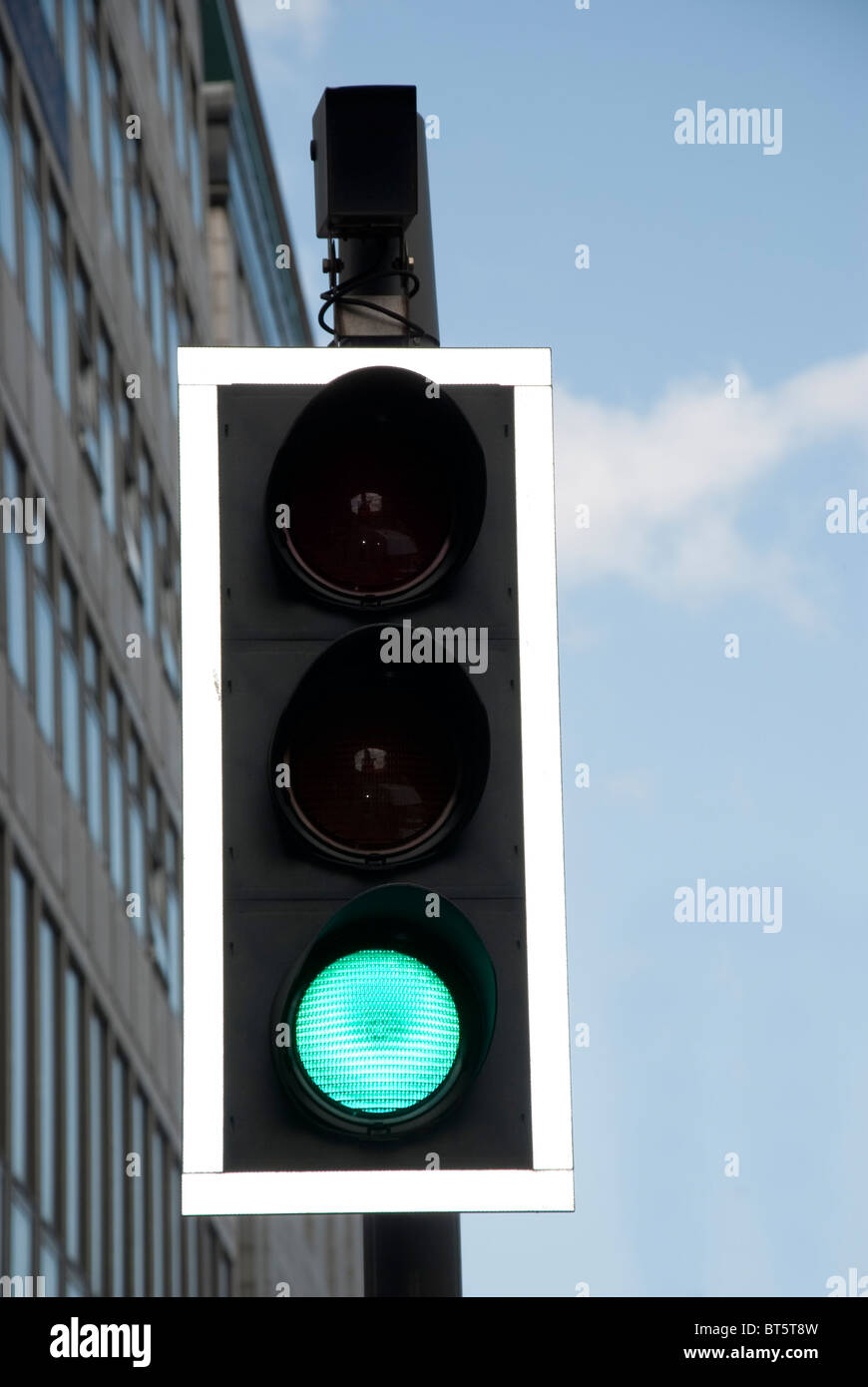traffic light with green light Stock Photo