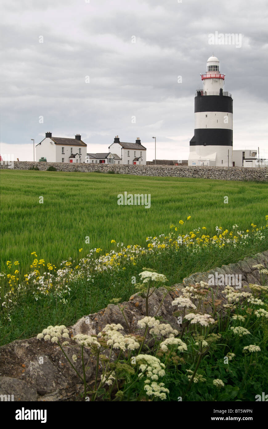 hook head lighthouse county wexford ireland eire architecture, black, blue, building, choppy, coast, cold, county, eire, europe, Stock Photo