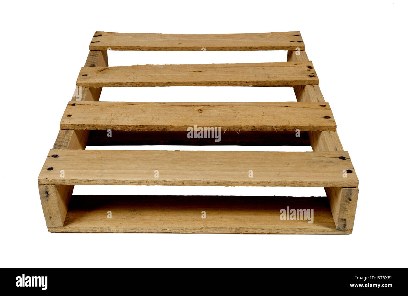 Wood pallet Stock Photo