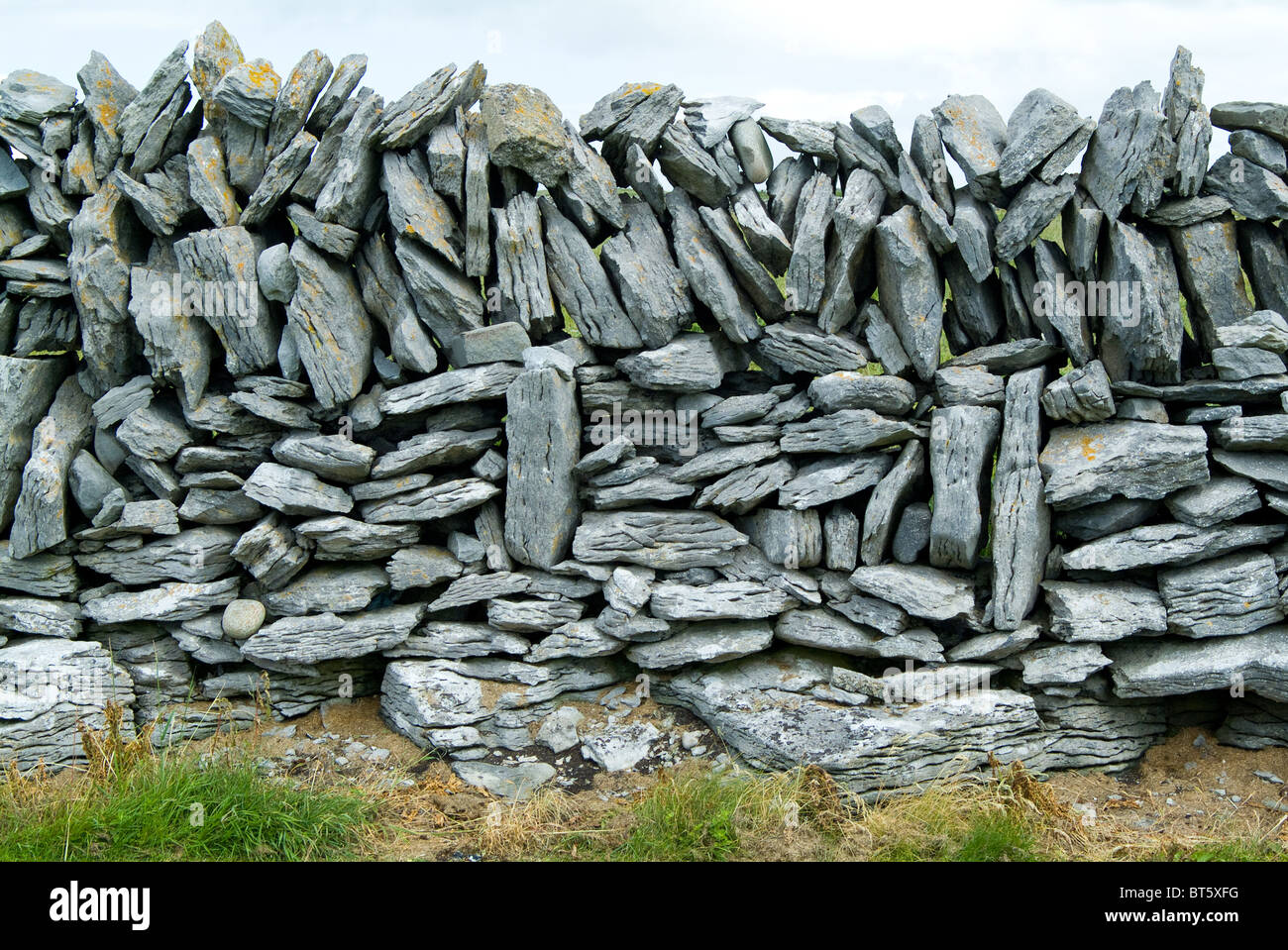 Dry stone wall southern Ireland republic Irish Eire Atlantic coast west