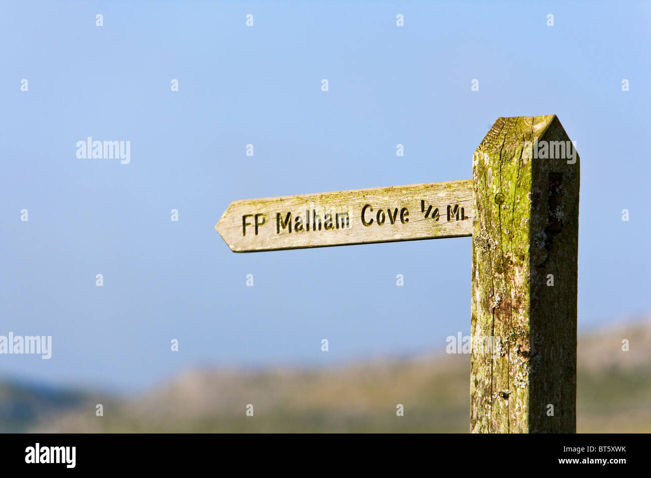 Directions to Malham Cove Stock Photo Alamy