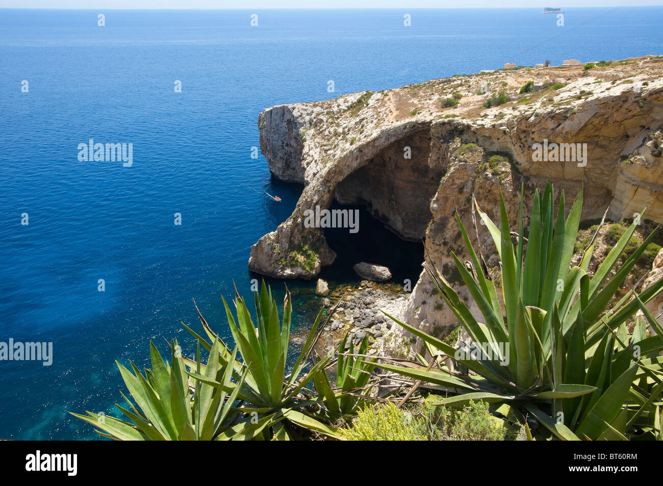 Blue Grotto, Malta Stock Photo - Alamy