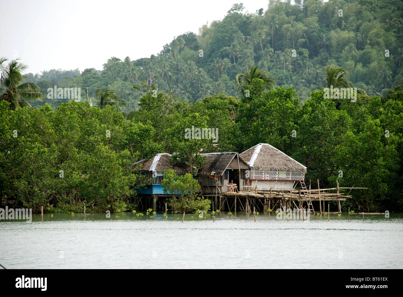 philippines, guimaras, santo rosario fisher's house Stock Photo Alamy