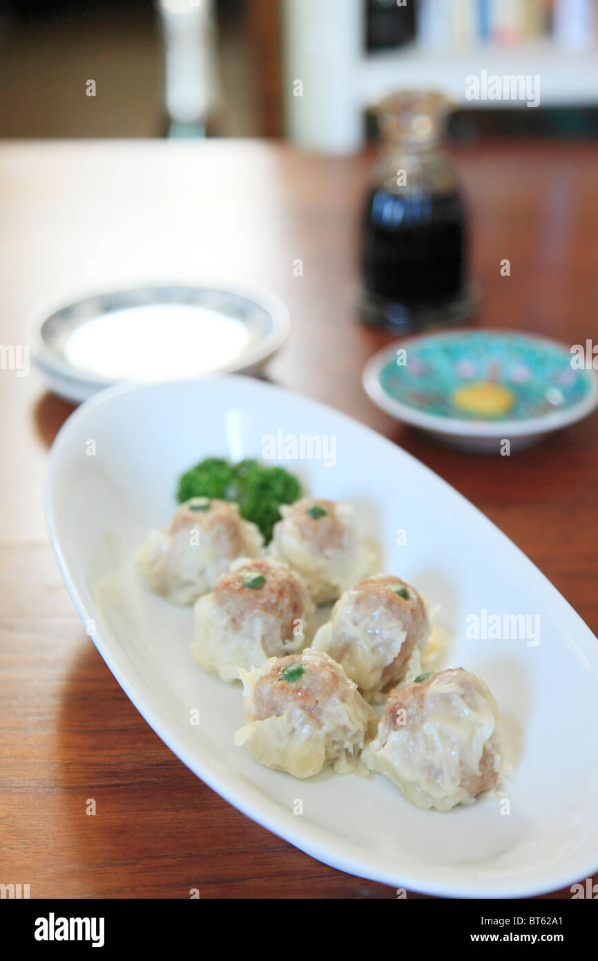 Steamed meat dumpling Stock Photo Alamy