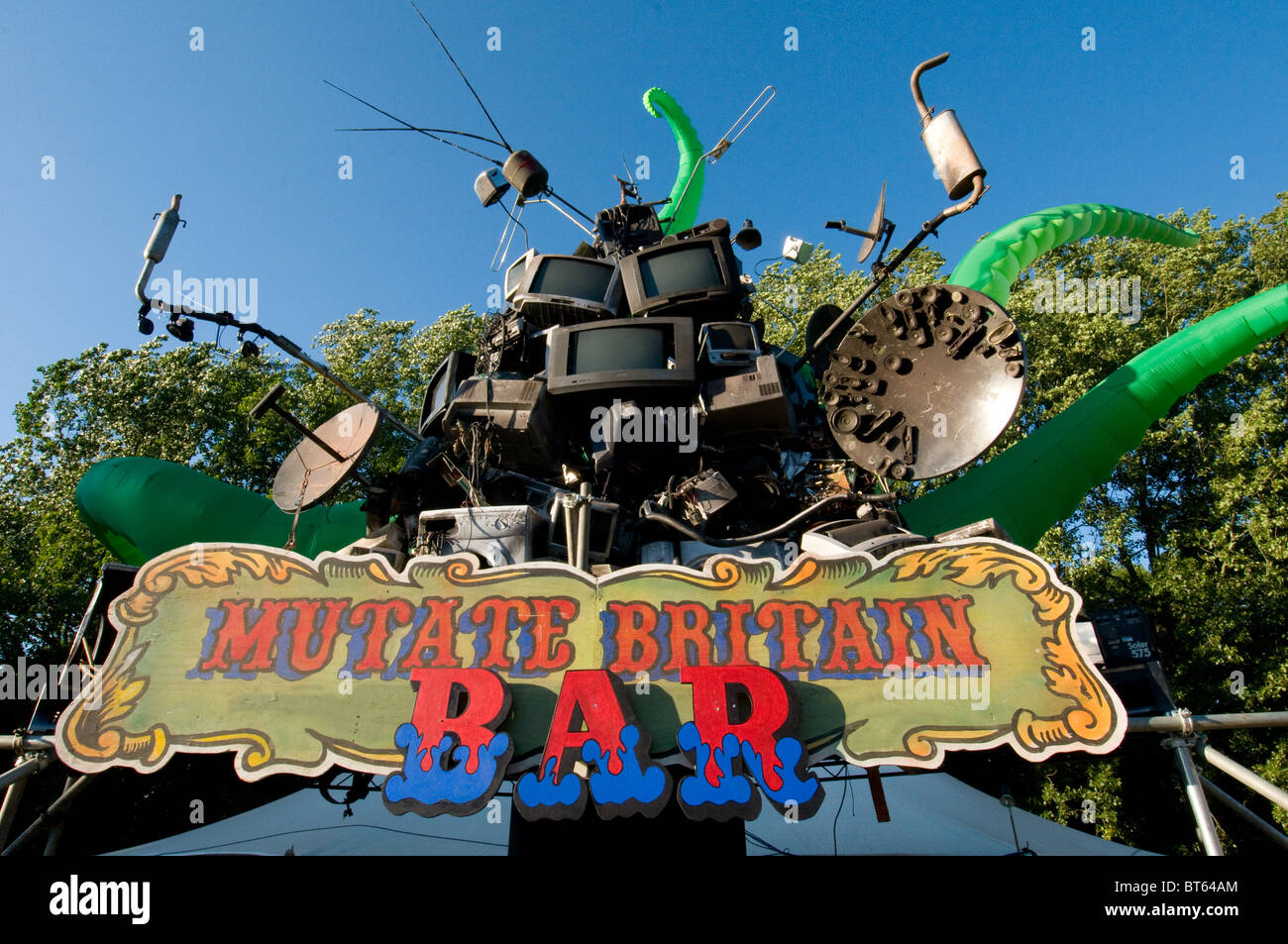 Theatre and circus field sign glastonbury festival hires stock photography and images Alamy