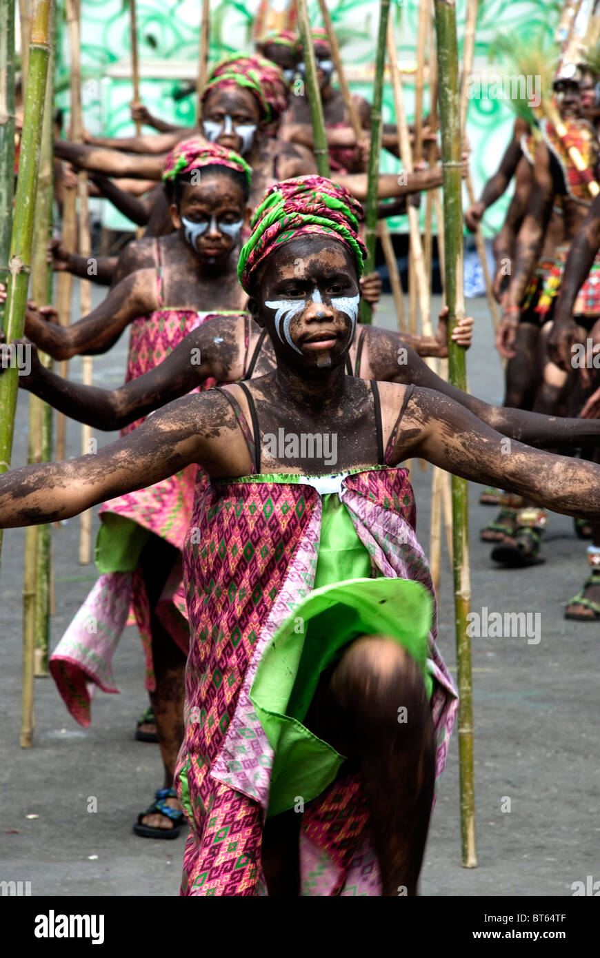 philippines, panay, iloilo, dinagyang festival Stock Photo