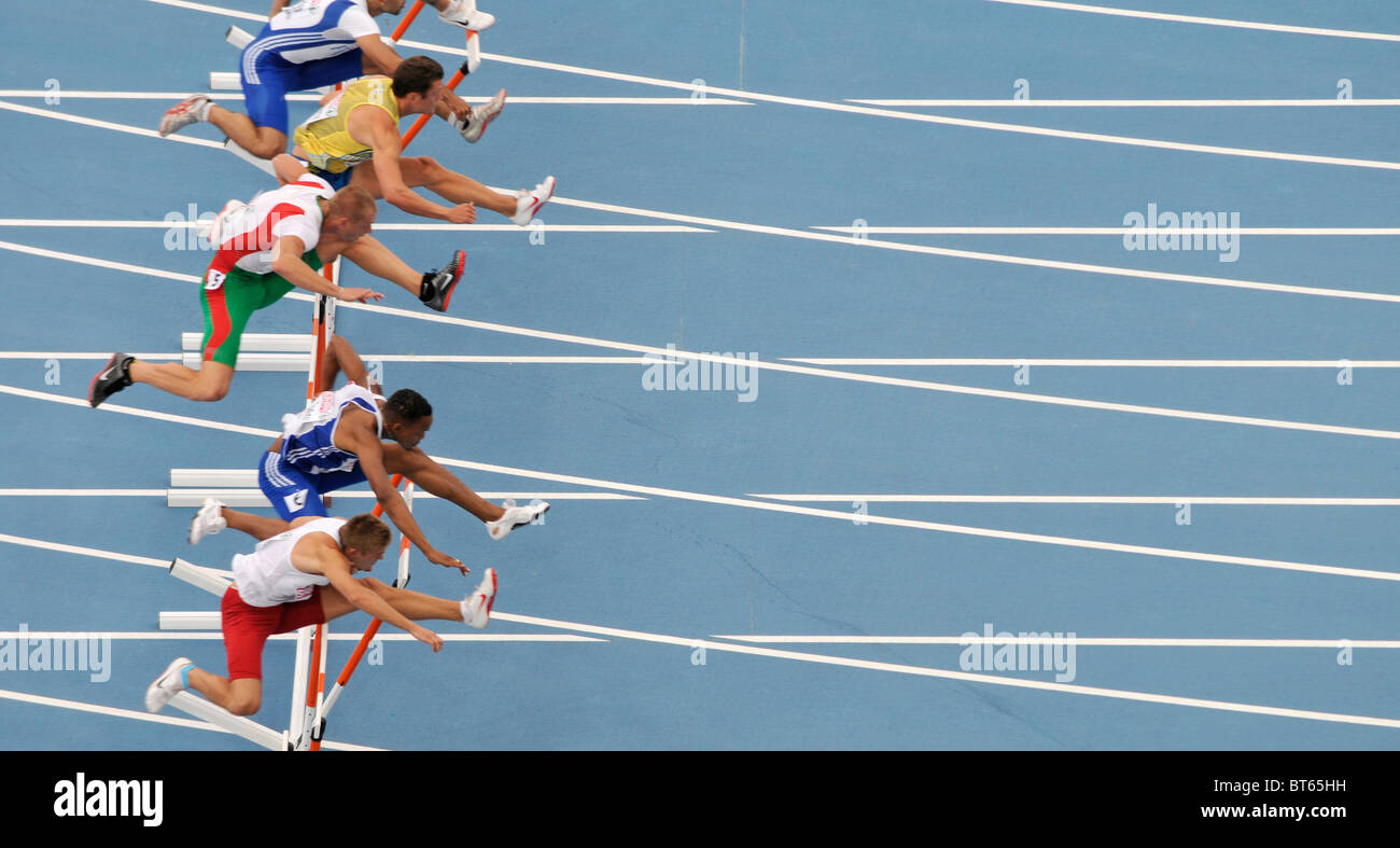 Hurdles race hires stock photography and images Alamy