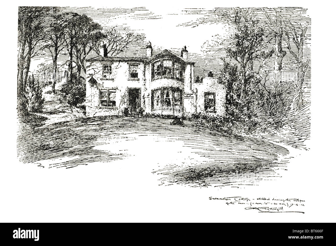 Swanston Cottage Robert Louis Stevenson Robert Louis Balfour Stock
