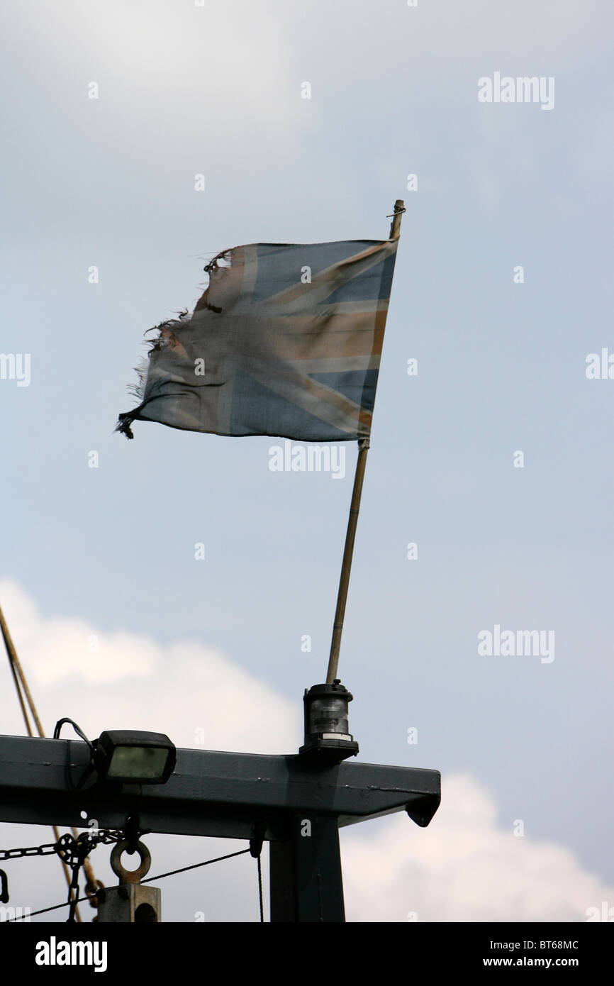 A union jack flag on a boat hires stock photography and images Alamy