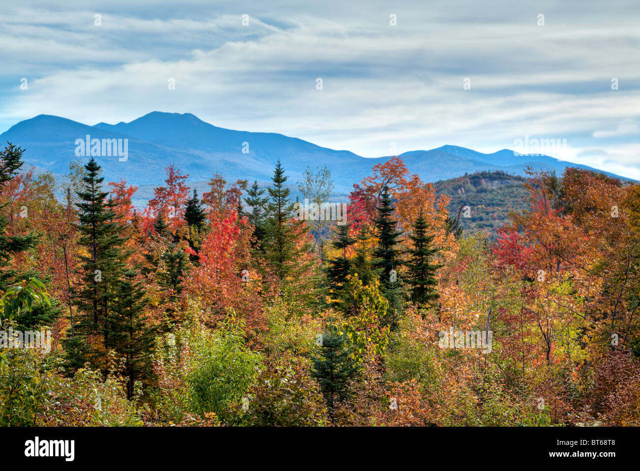 Autumn in the white Mountains of New Hampshire Stock Photo