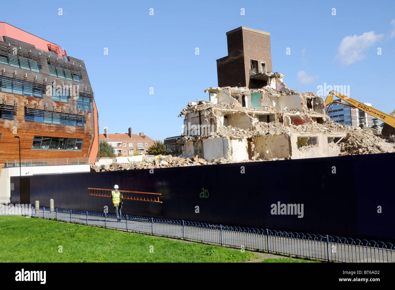 UK Demolition of a council housing estate in Hackney rebuilt by private