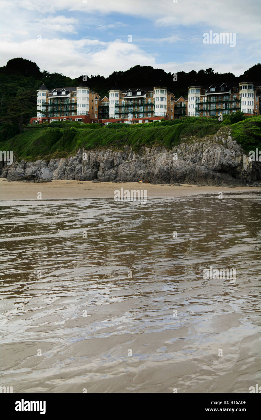 holiday apartments on the gower peninsula wales Stock Photo Alamy