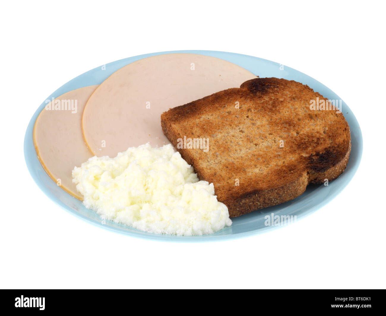 Egg Whites with Turkey and Brown Toast Stock Photo Alamy