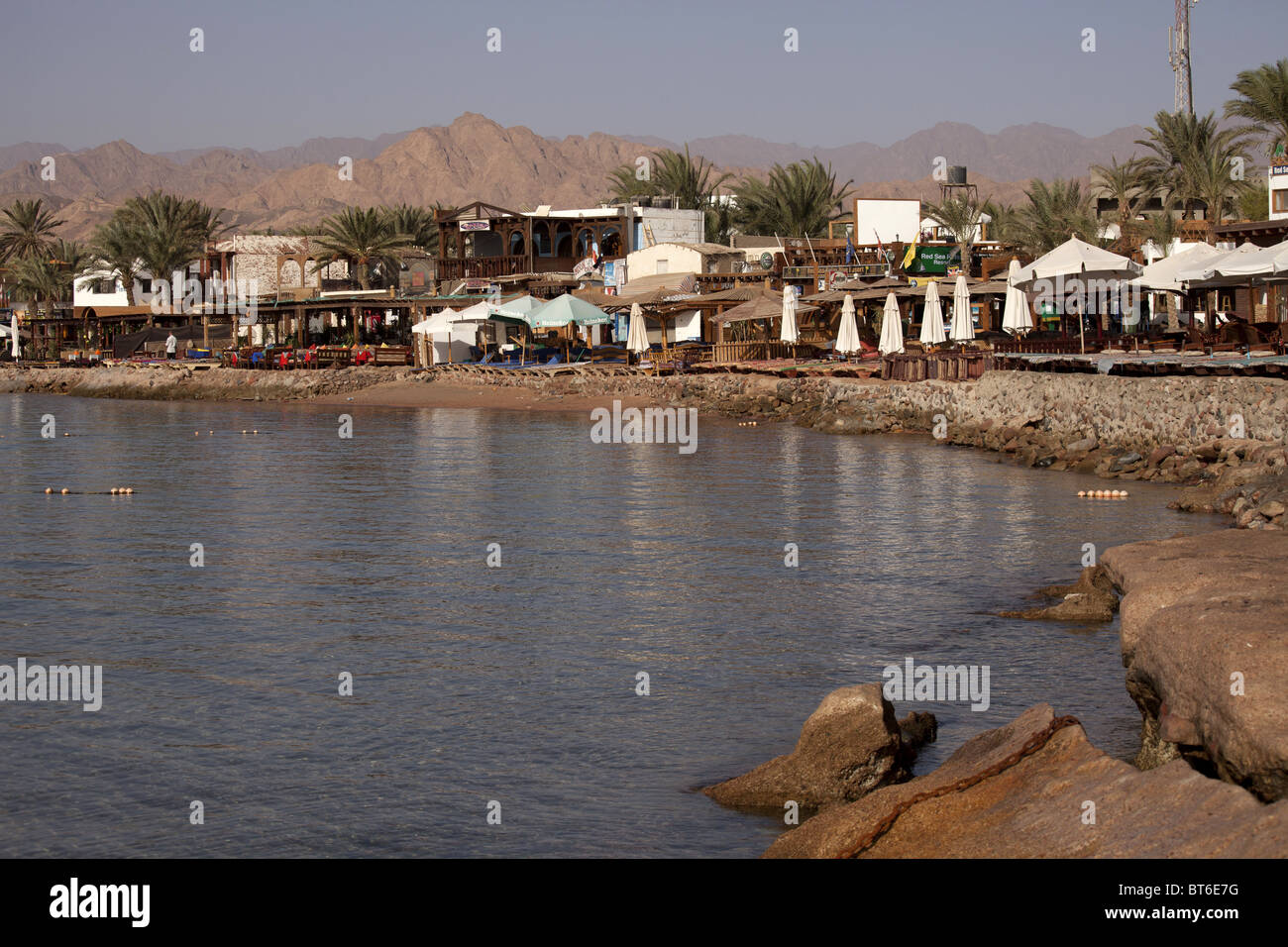 Beach restaurants in Dahab, Sinai, Egypt, Africa Stock Photo Alamy