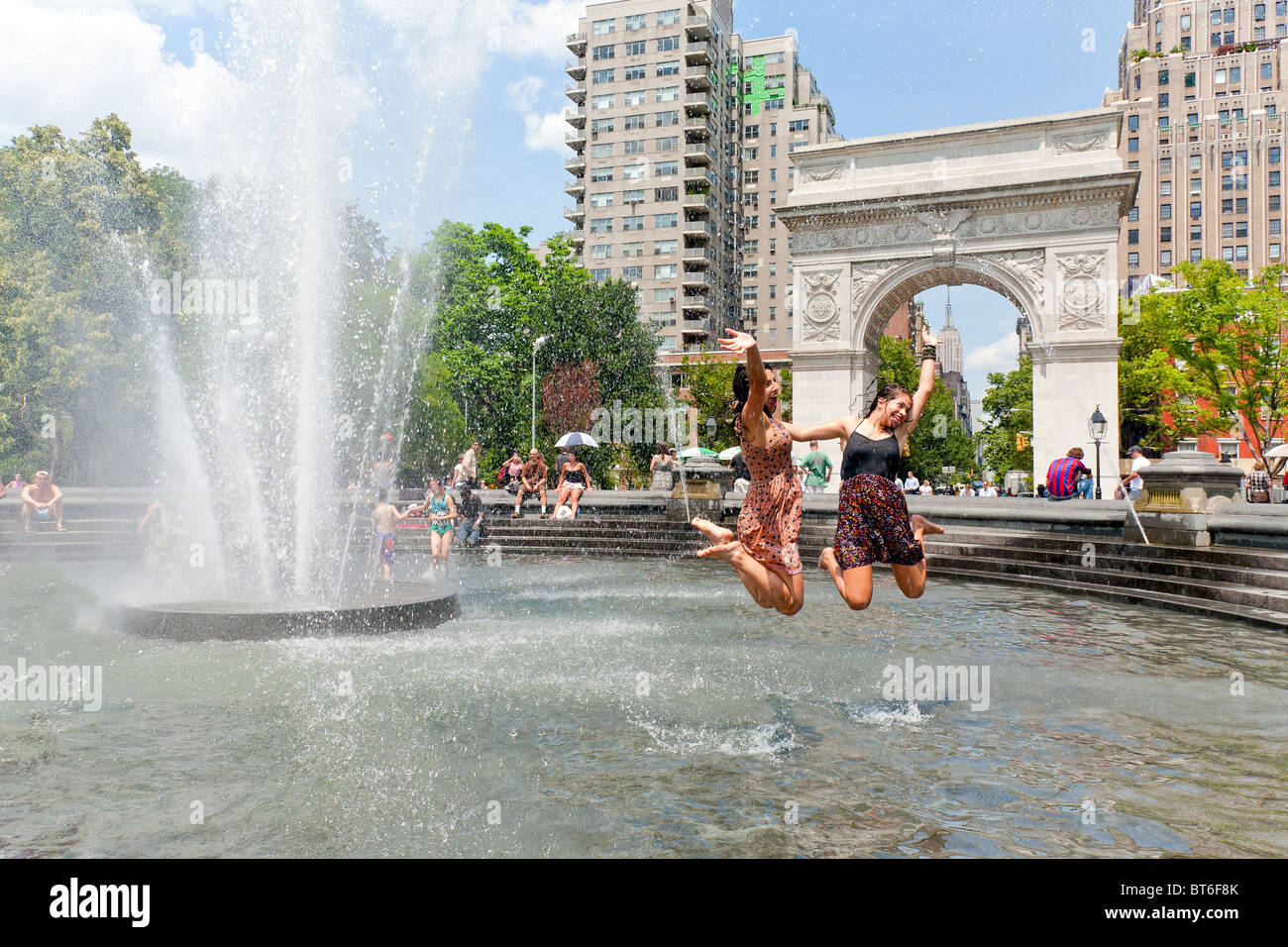 Washington Square Park Archway, New York City Stock Photo
