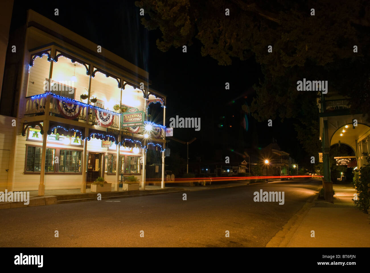 Historic National Hotel, Jamestown, California Stock Photo