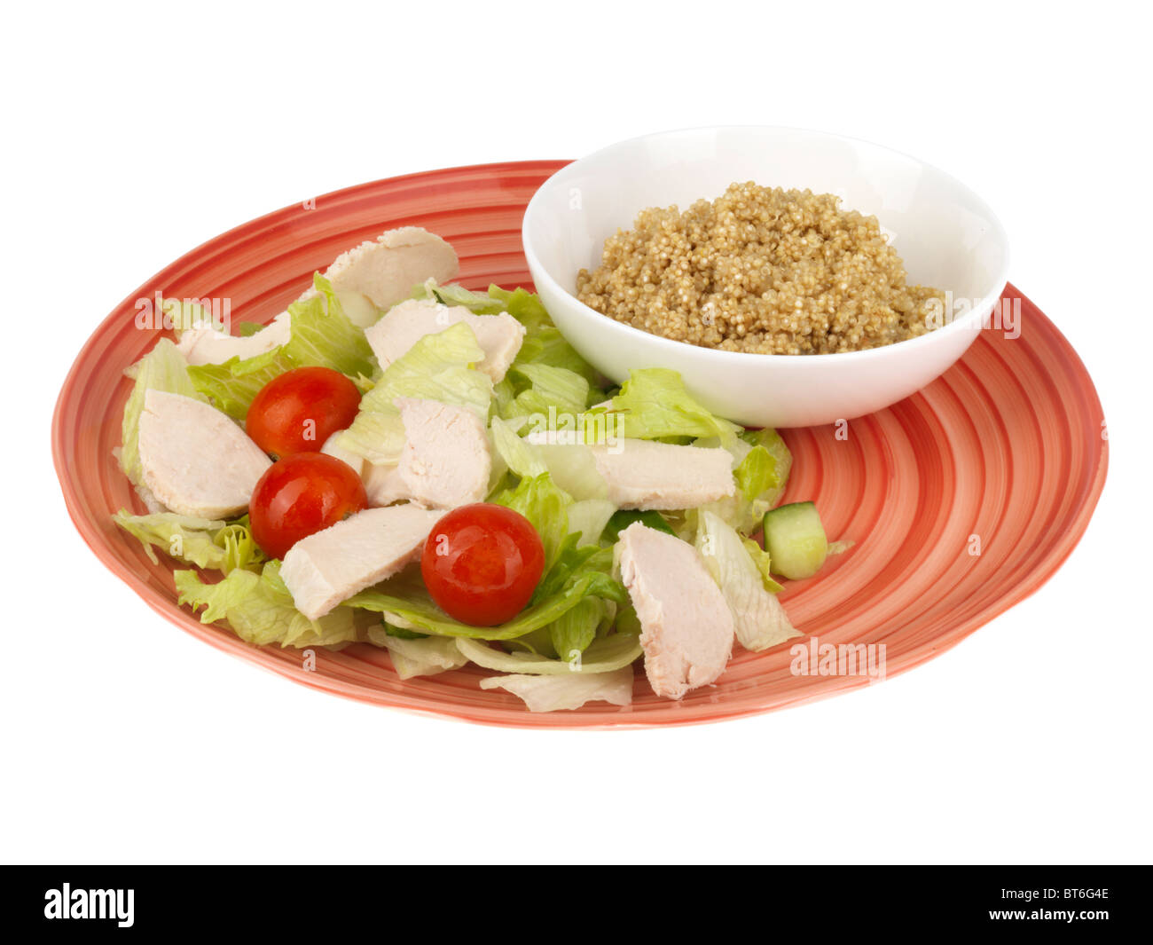 Chicken Salad with Quinoa Stock Photo