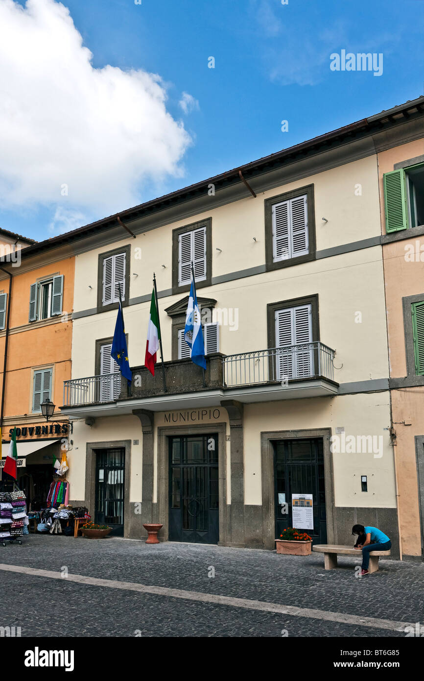 Municipio City Hall of Castel Gandolfo, Rome, Lazio, Italy Stock Photo