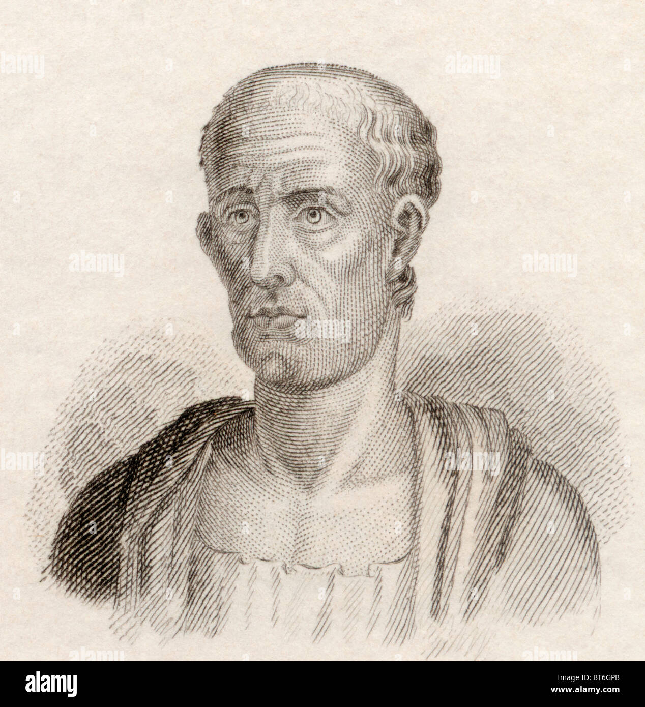Asclepiades, c. 124/129 to 40 BC. Greek physician. Stock Photo