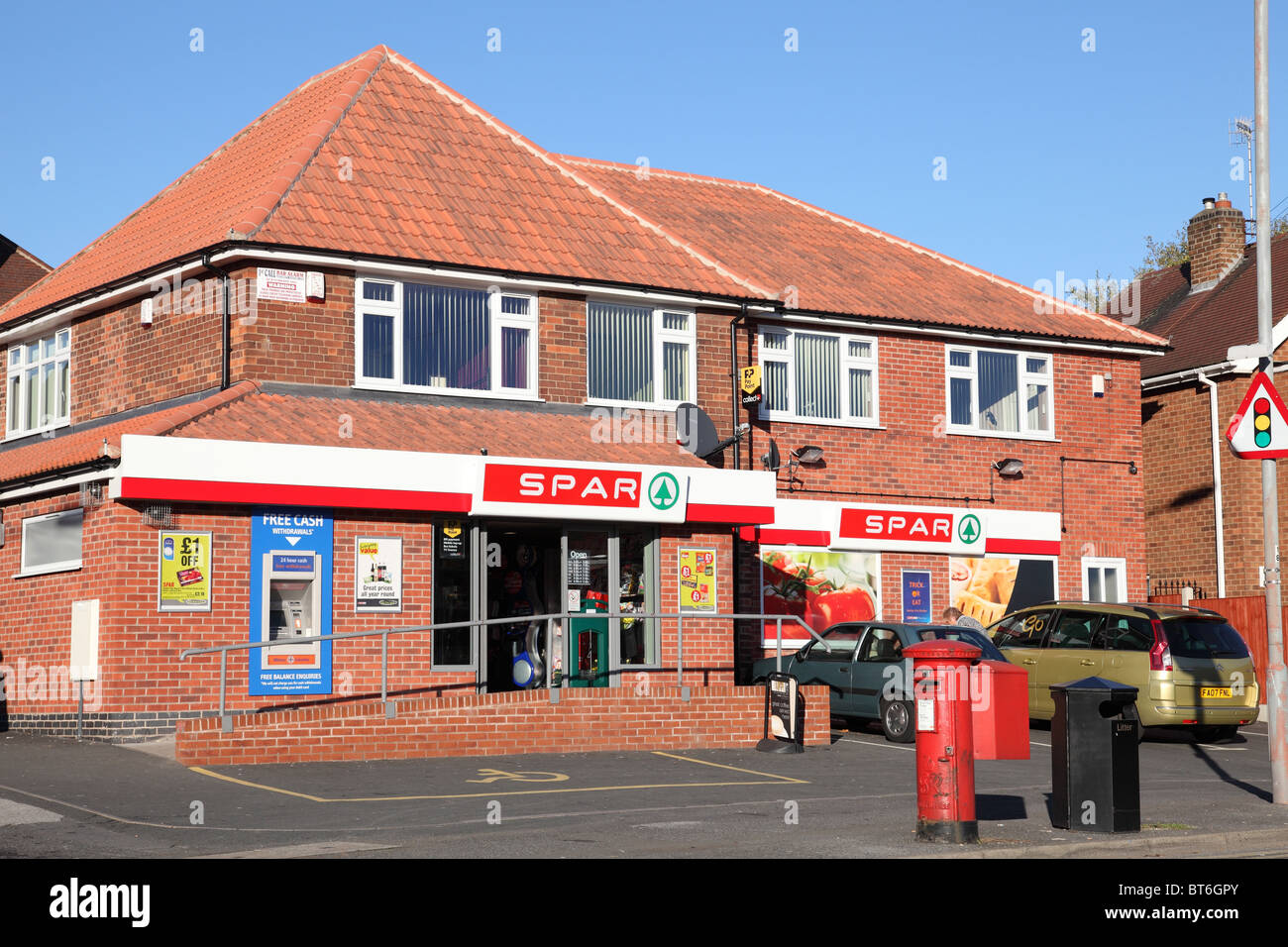 A Spar convenience store in a U.K. city. Stock Photo