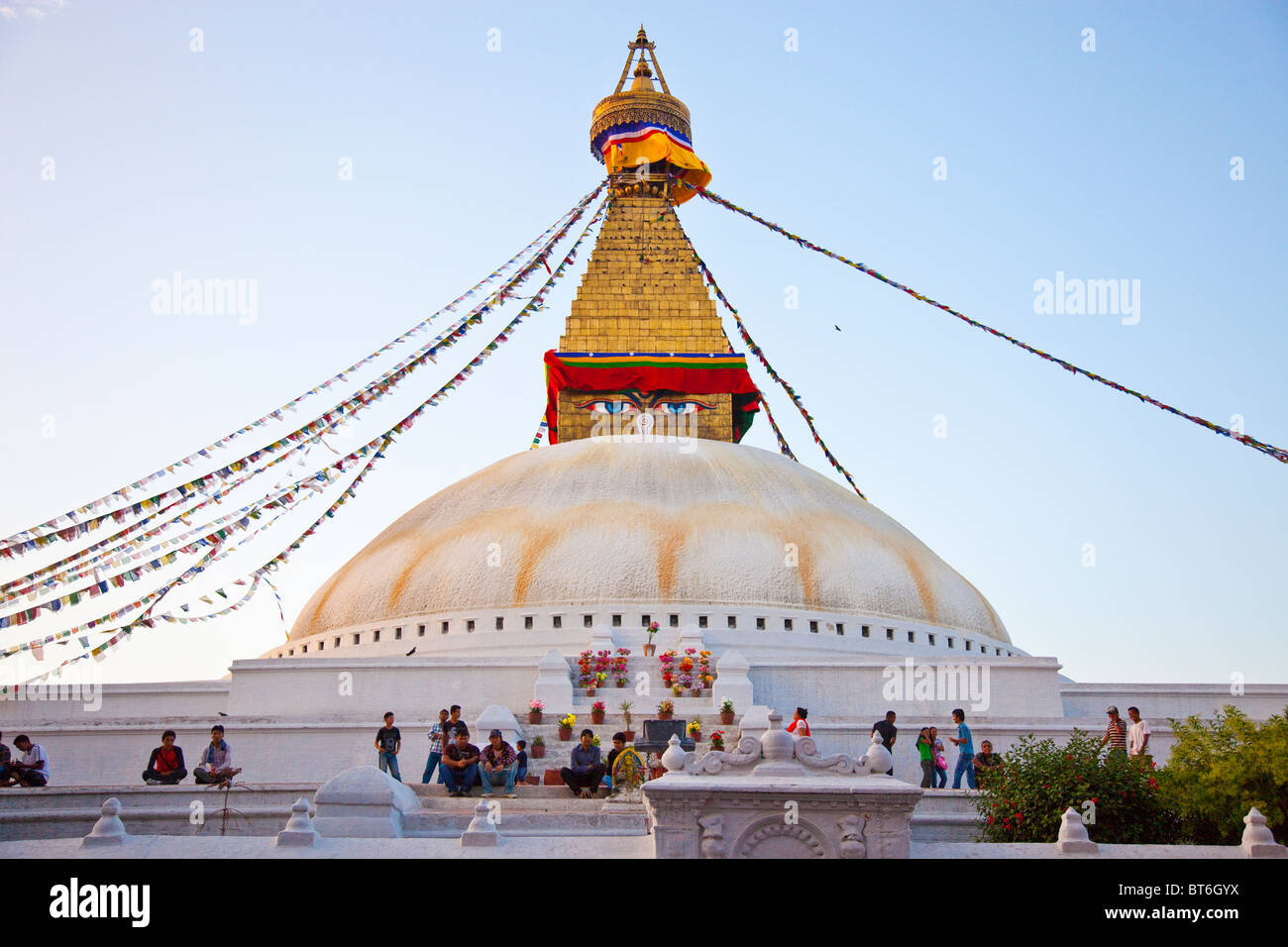 Boudhanath Stupa, Kathmandu, Nepal Stock Photo