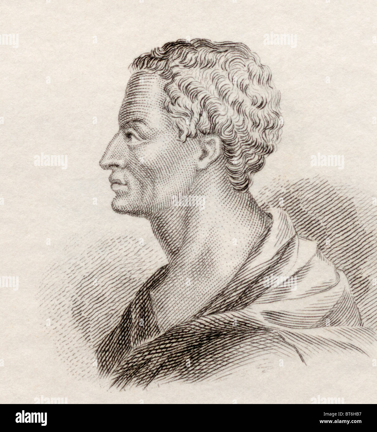 Marcus Tullius Cicero, 106 BC to 43 BC. Roman philosopher, statesman, lawyer, political theorist, and Roman constitutionalist. Stock Photo