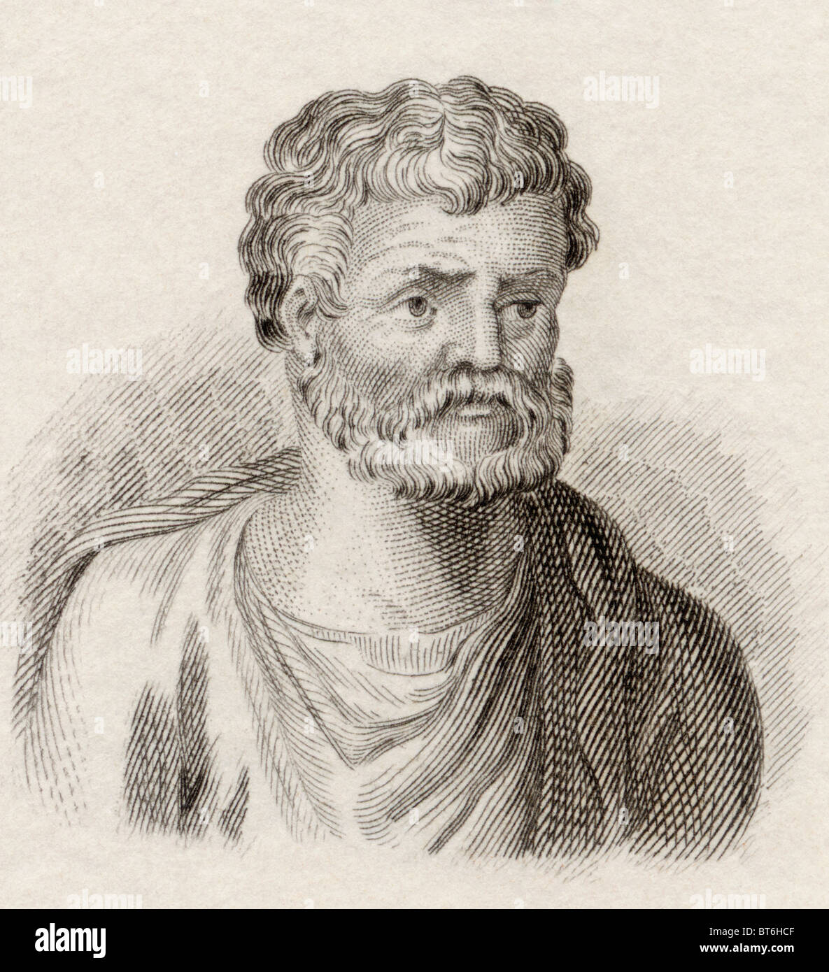 Marcus Mettius Epaphroditus of Chaeroneia. Ancient Greek grammarian of the first century. Stock Photo