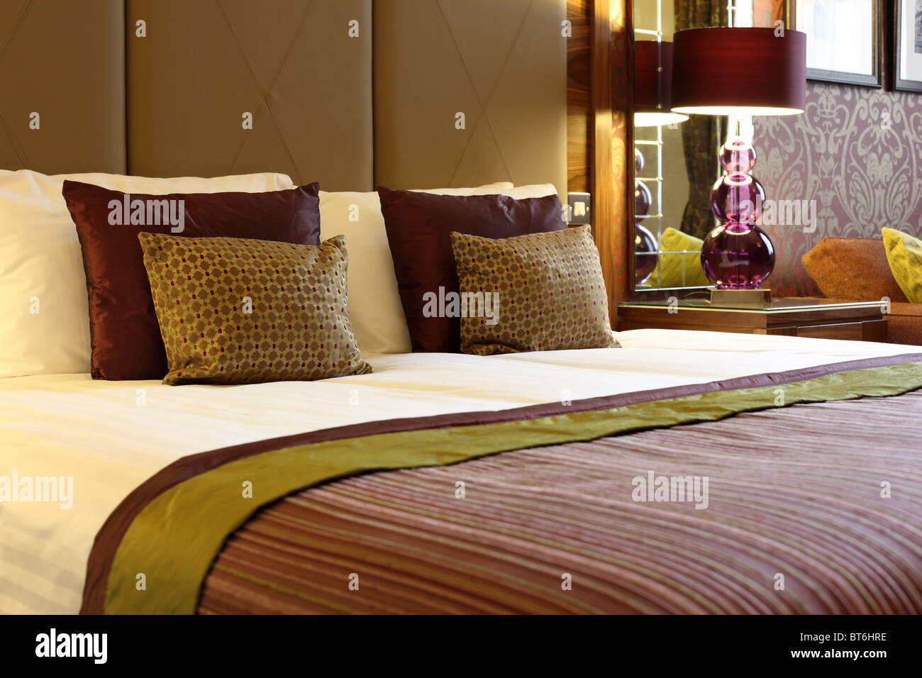 Luxury hotel room Stock Photo