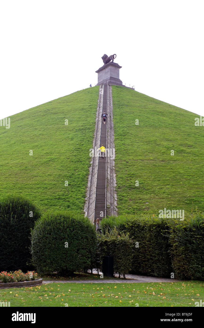 The Lion's Mound or Butte du Lion is a large conical artificial hill on ...