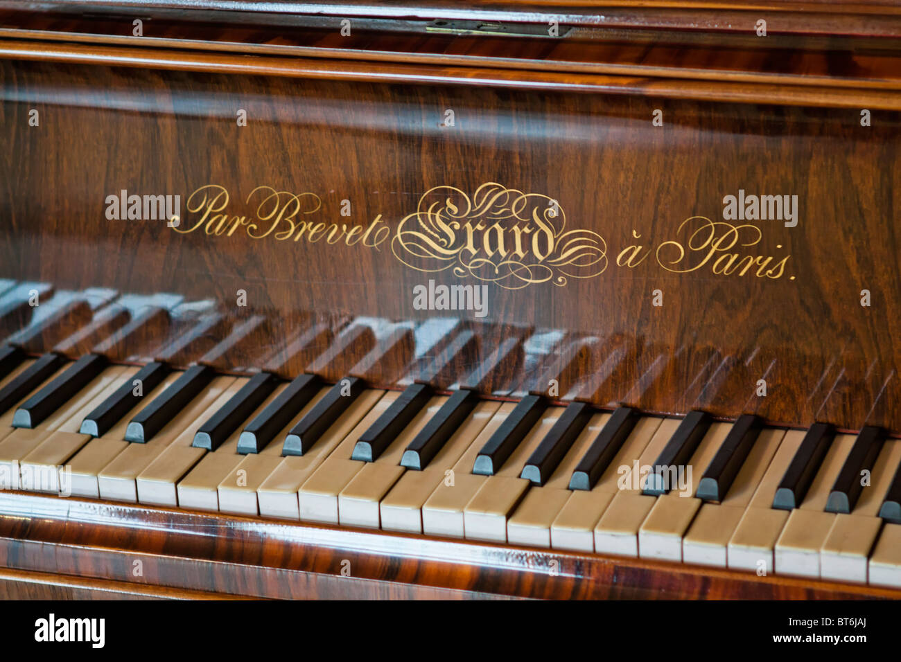 Erard piano, Amboise palace, France Stock Photo