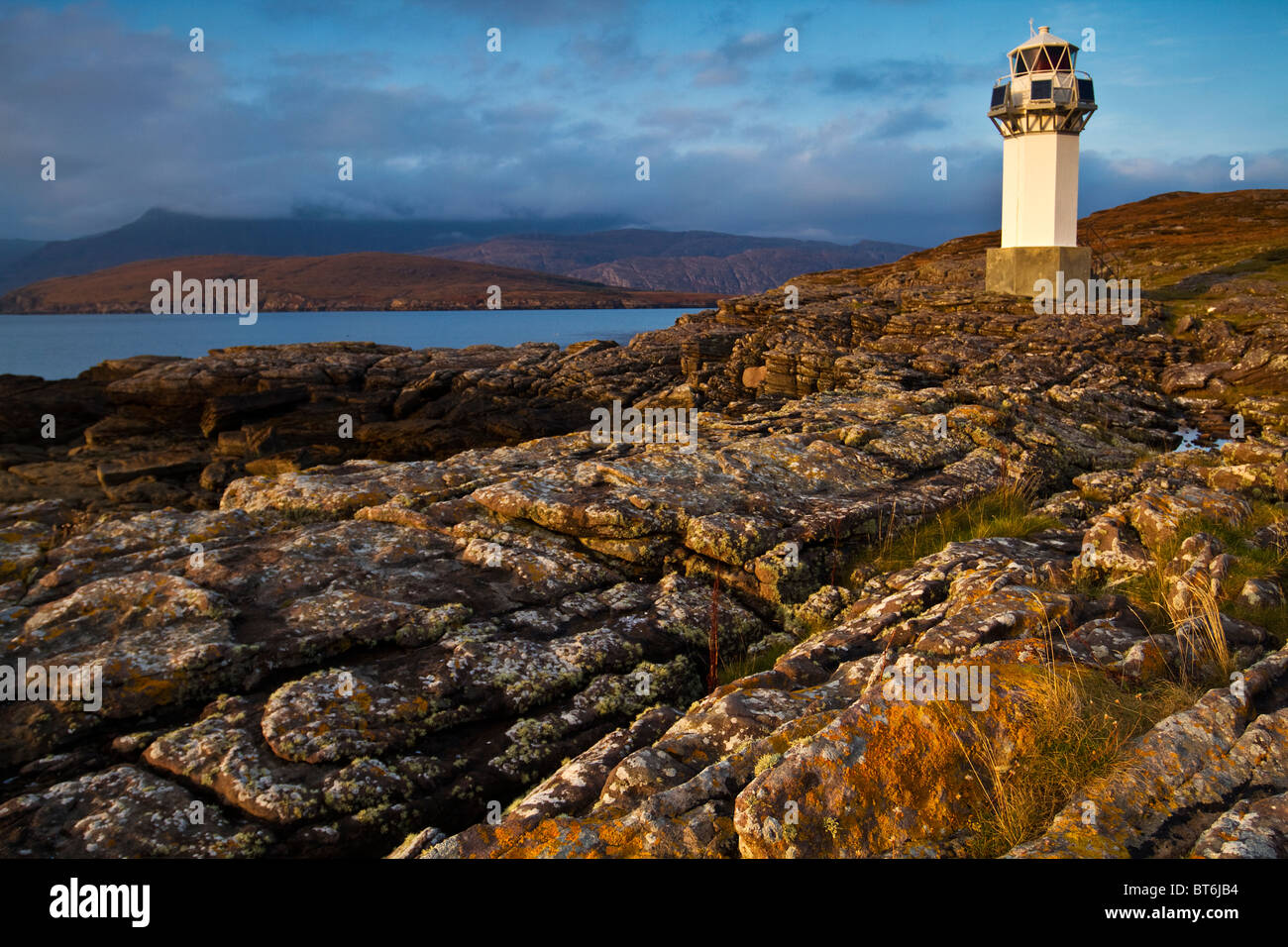 Rhue Lighthouse Stock Photo