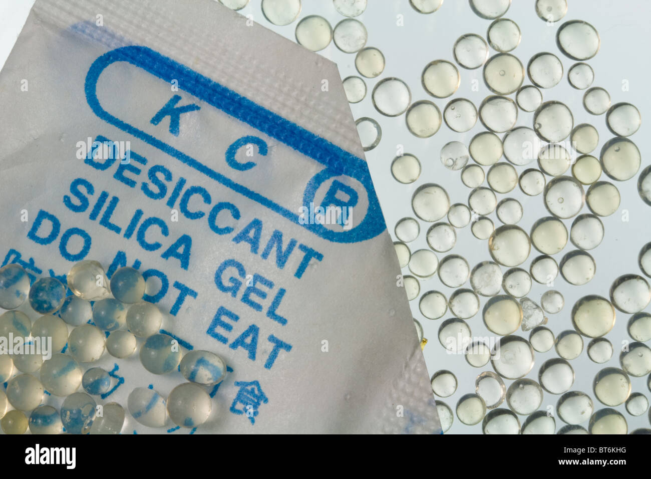 Silica Gel - Desiccant Stock Photo