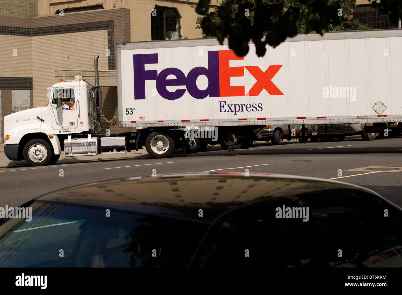 Fedex truck Stock Photo