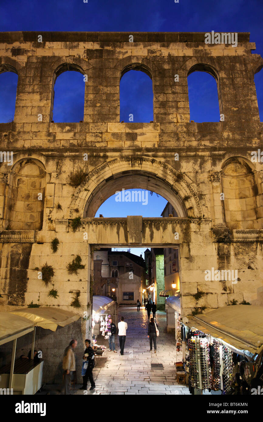 Croatia, Split, Diocletian's Palace, East Gate, Stock Photo