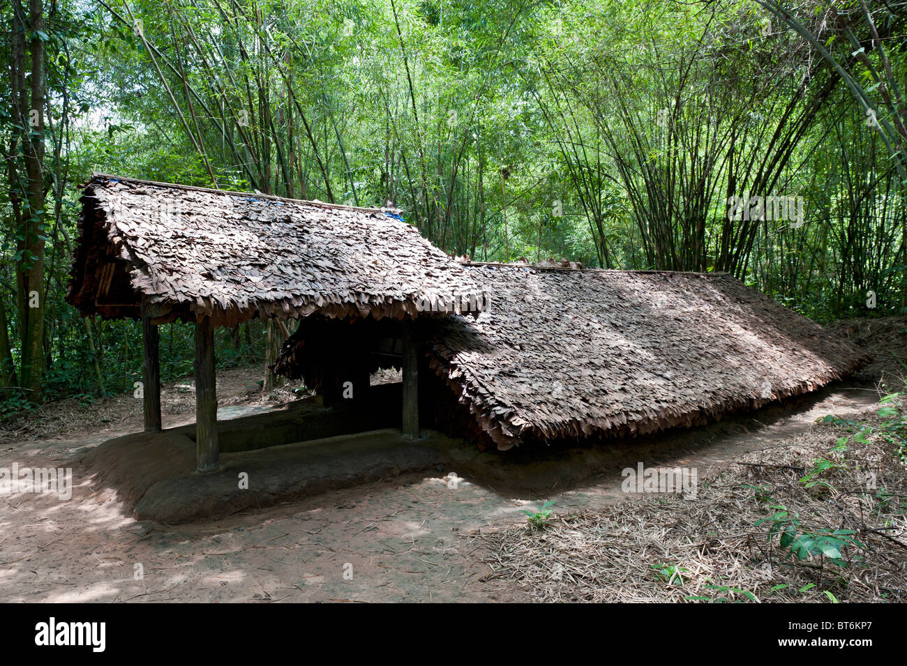 Tunnel Entrance in the Cu Chi Tunnel Complex, Ho Chi Minh City, Vietnam