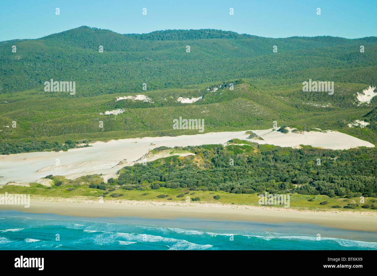 Aerial view of Moreton Island, Queensland, Australia Stock Photo Alamy