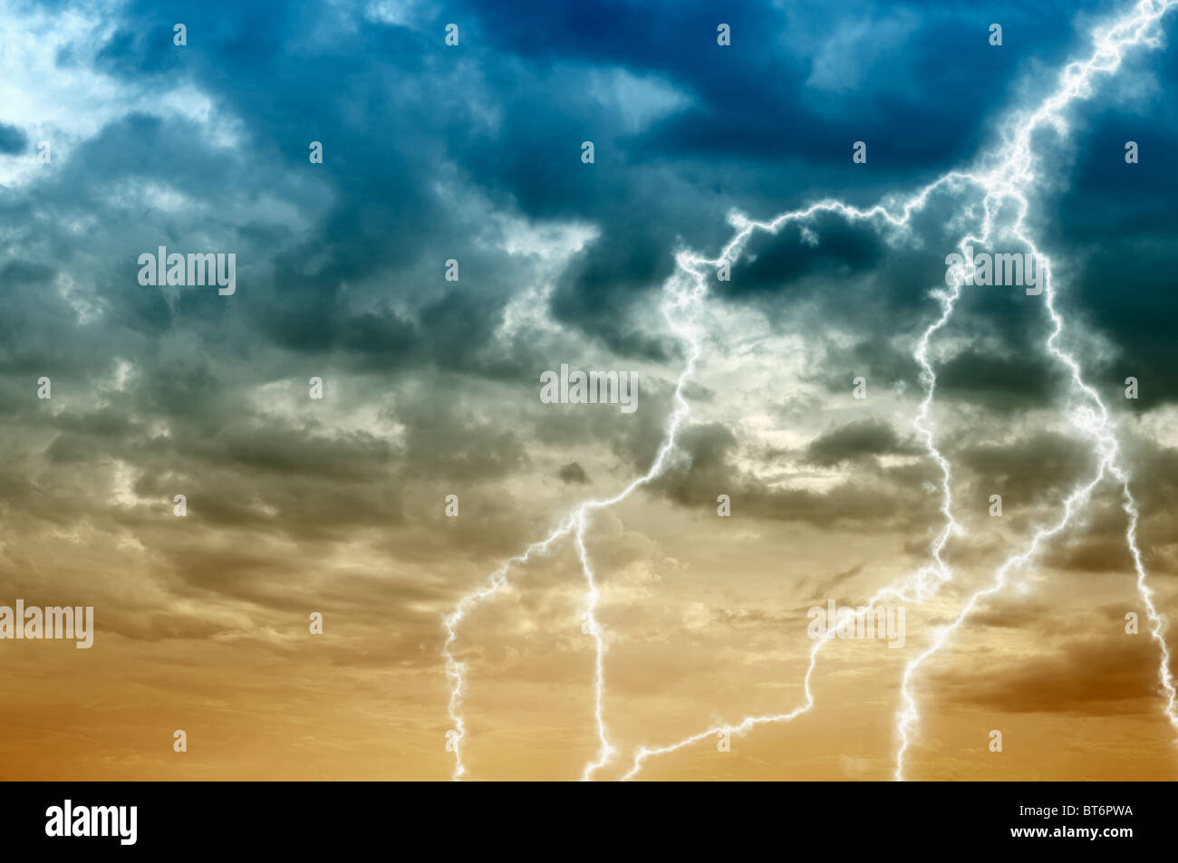 The cloudy sky abstract background with lightning Stock Photo - Alamy
