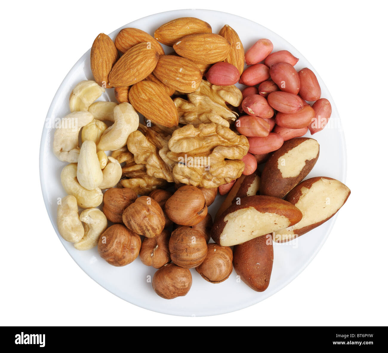 Set of nuts Stock Photo
