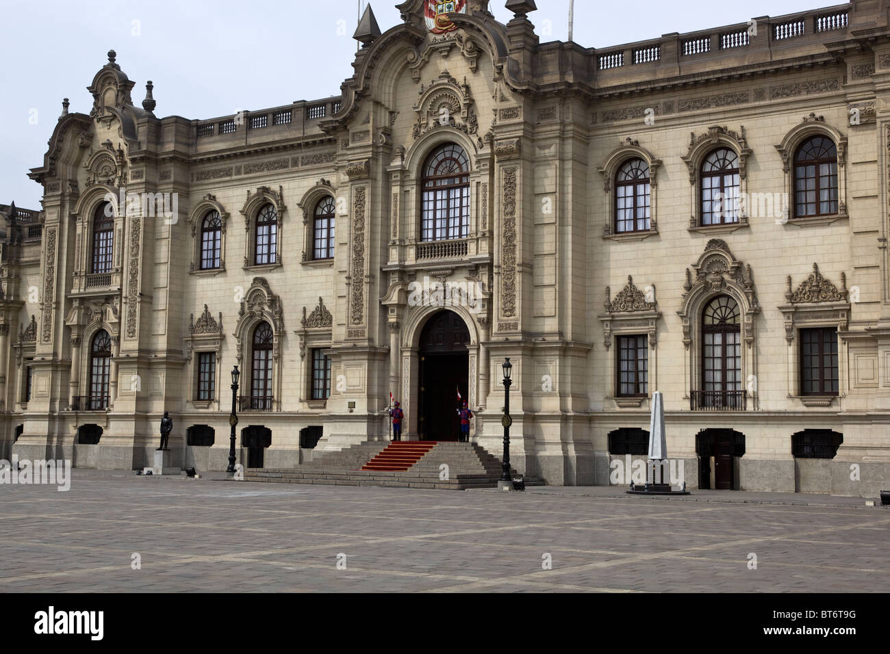 Government Palace Lima Peru Stock Photo