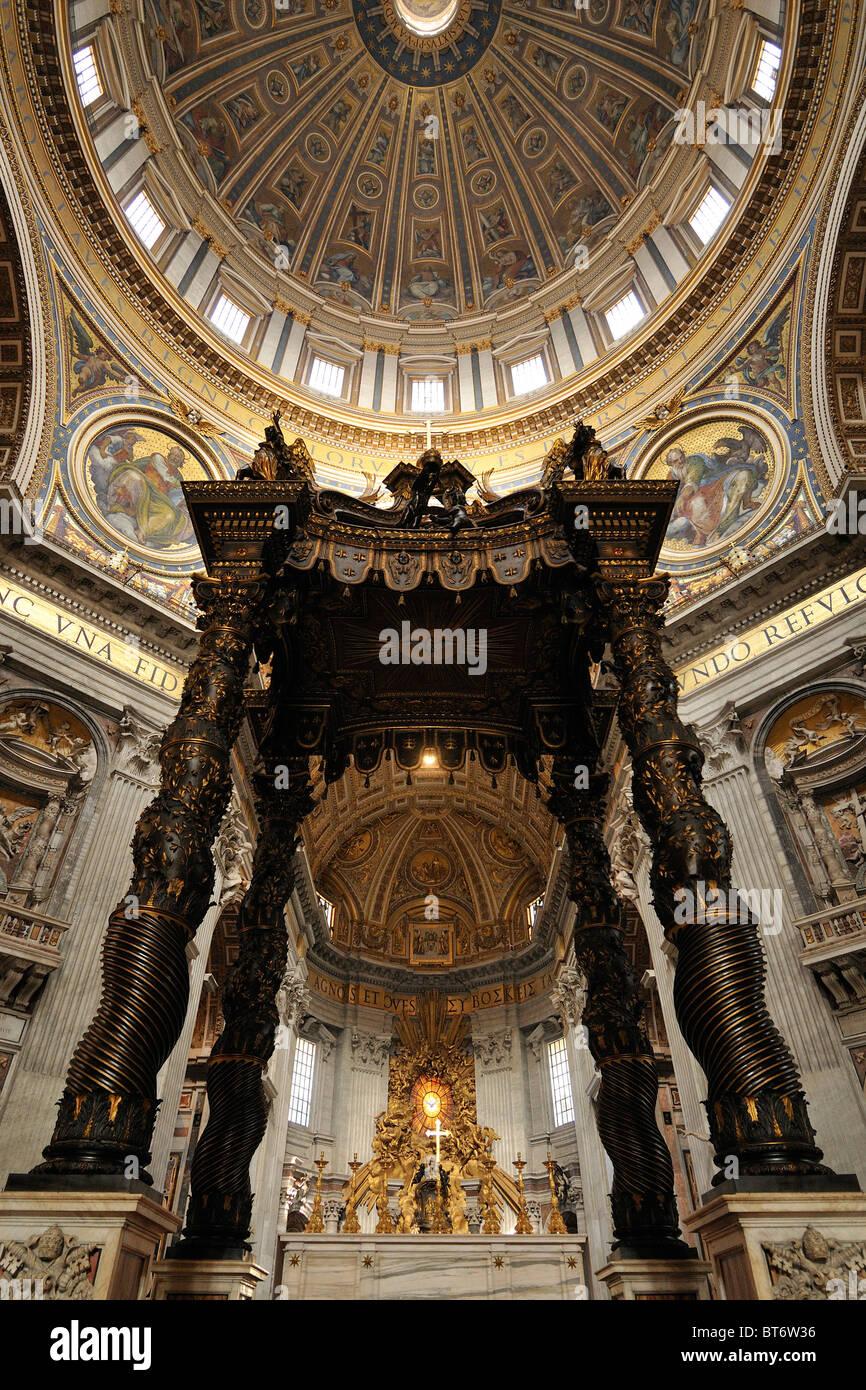 Rome. Italy. The 17th century Baldacchino, 1623–34, by Gian Lorenzo ...