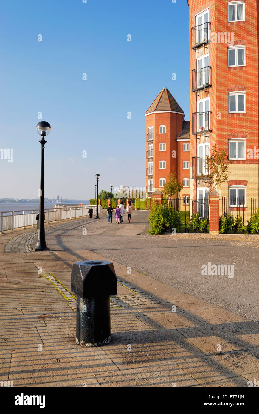 Modern Houses and apartments in the redeveloped Coburg Docks in