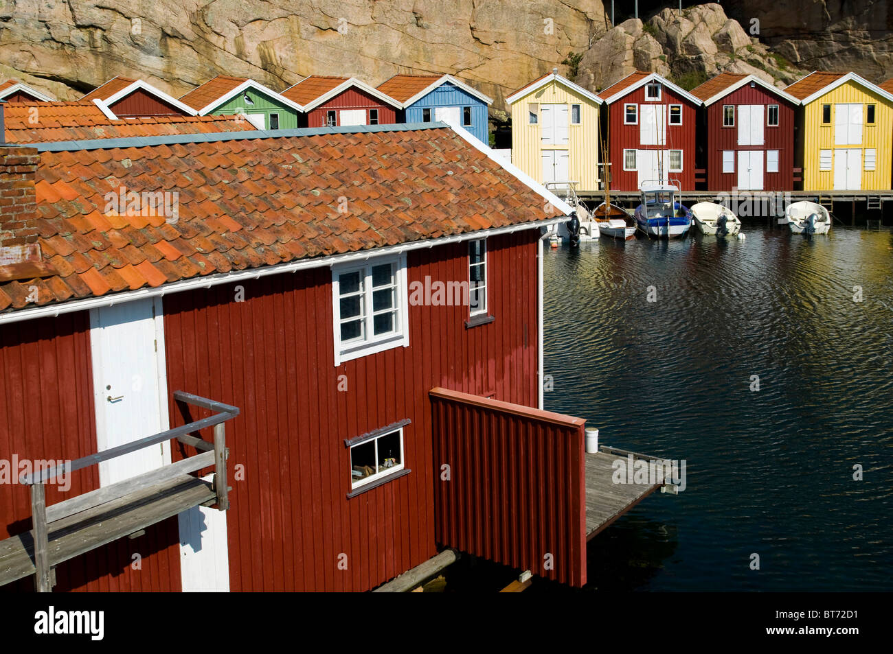 View of Swedish wooden buildings hi-res stock photography and images - Alamy