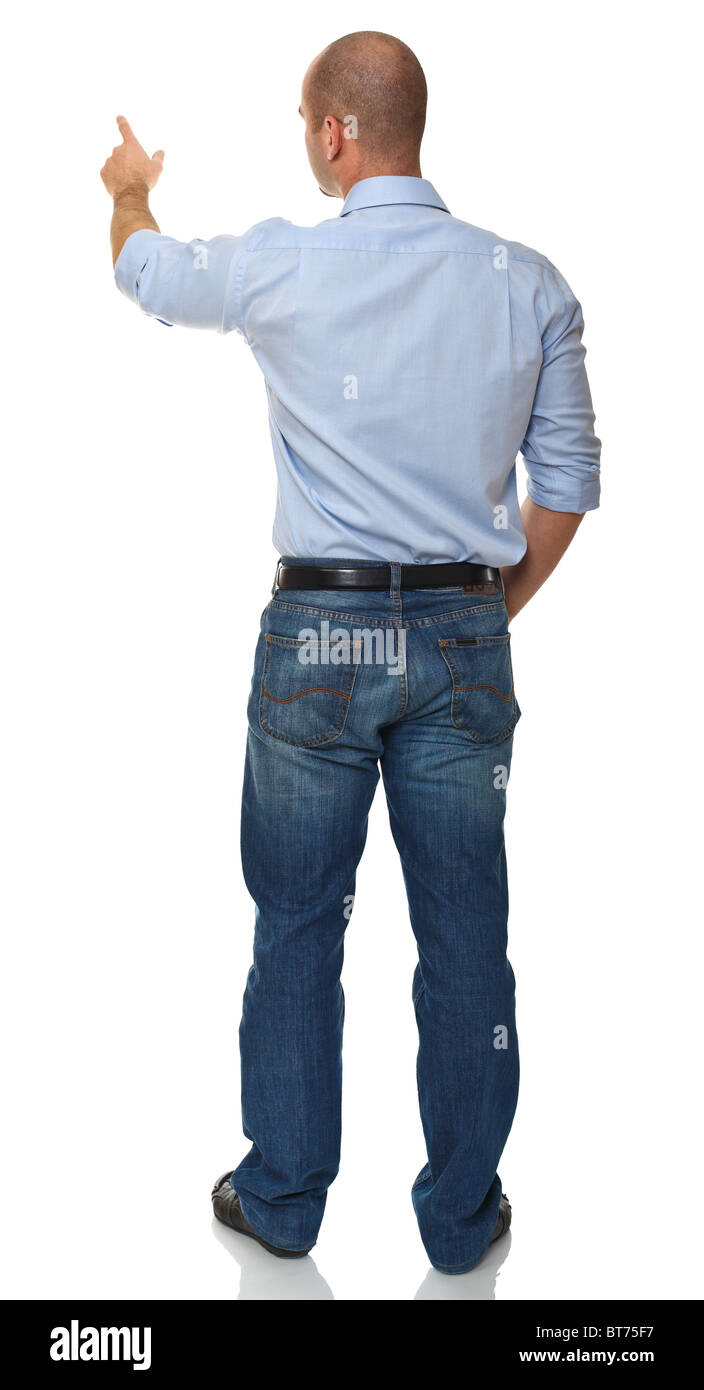Stock Image Transparency Man Rear View business man rear view isolated on white background Stock Photo - Alamy