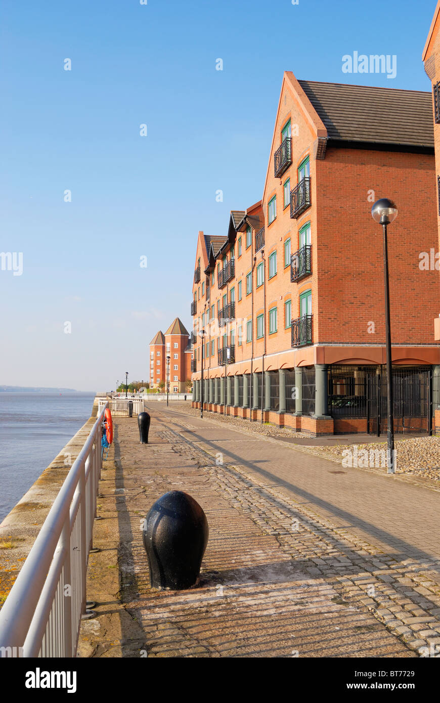Modern Houses and apartments in the redeveloped Coburg Docks in