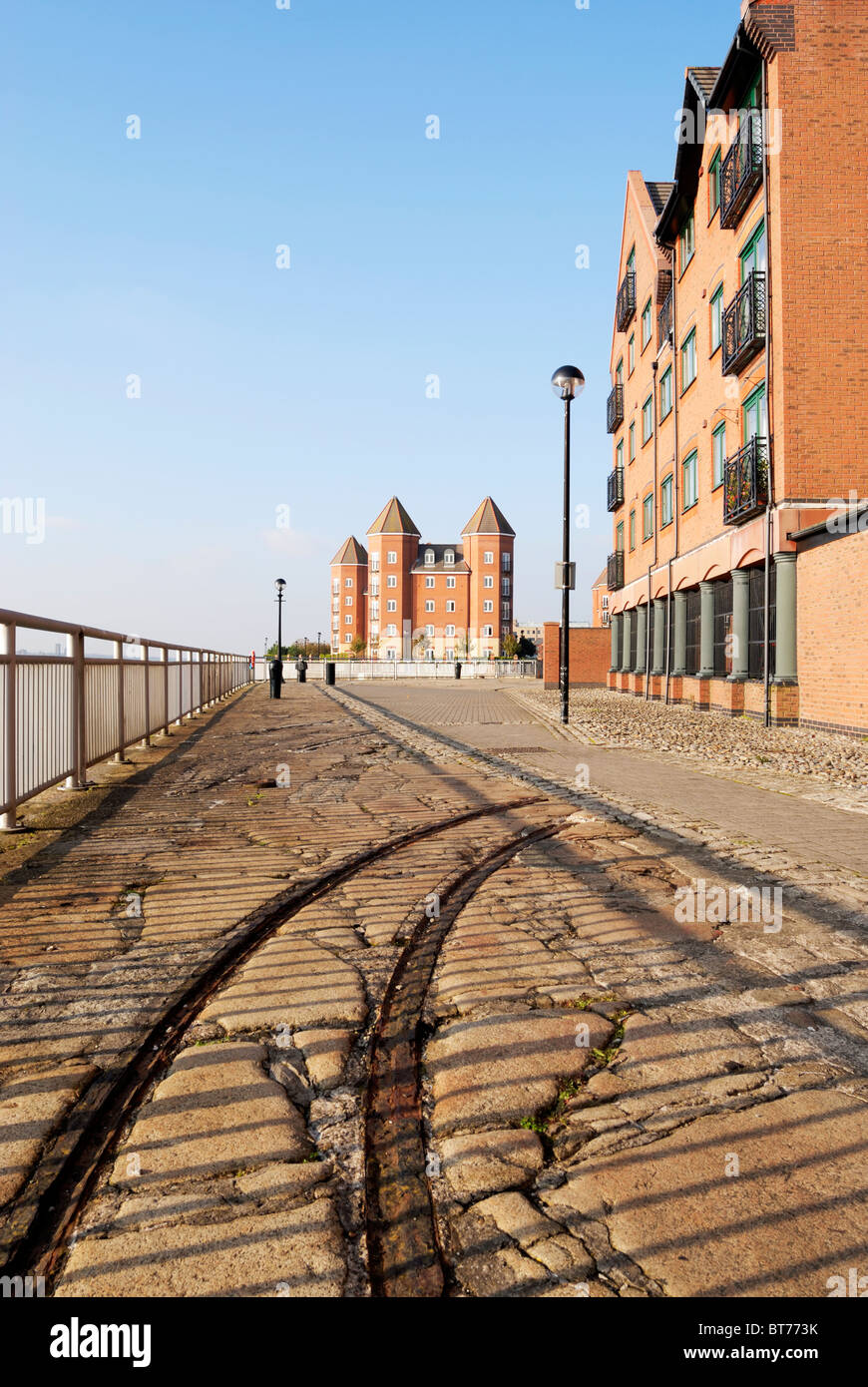 Modern Houses and apartments in the redeveloped Coburg Docks in