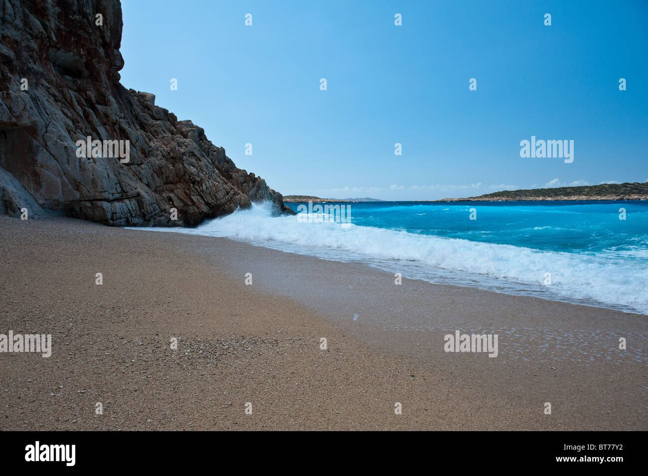 Kaputas Beach near Kalkan and Kas in Turkey Stock Photo