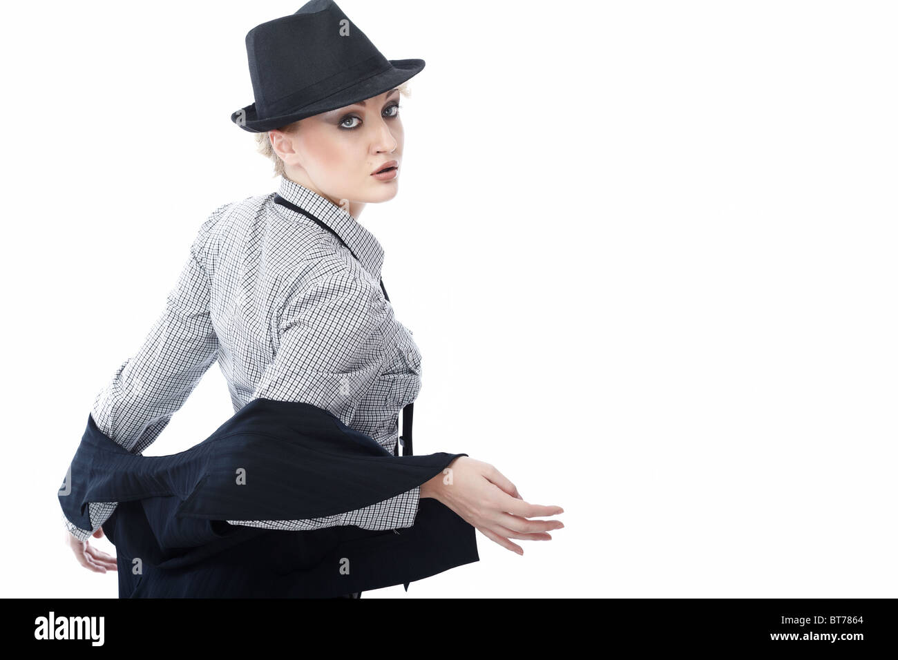 casual business woman hat
