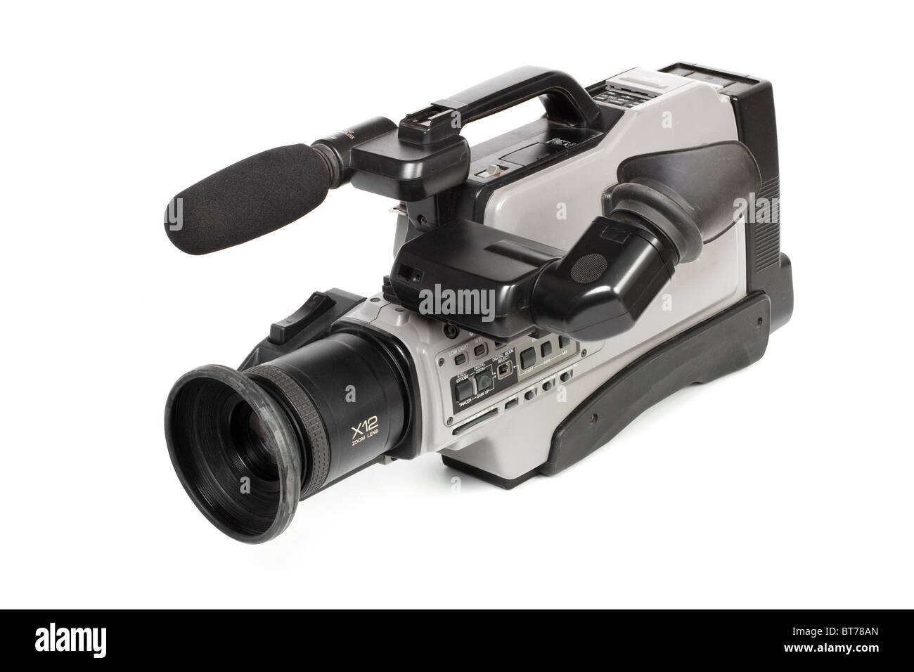 Professional camcorder isolated on white background Stock Photo - Al…